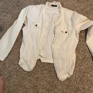 IZod white jean jacket